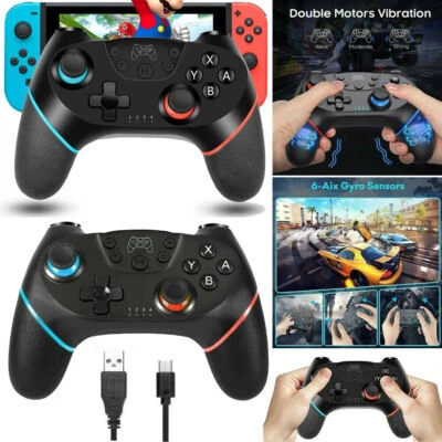 2X Controller Für Nintendo Switch/Pro Bluetooth Wireless Gamepads Kontroller Neu - Bild 1 von 4