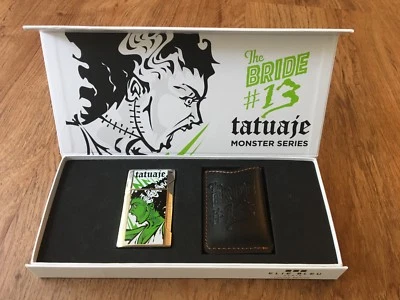 Encendedor y bolsa Elie Bleu Tatuaje The Bride #13, The Monster Series EBJ1212T NUEVO EN CAJA Foto 1 de 4
