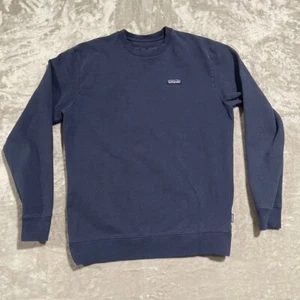 Patagonia Sweater Mens Large Blue Uprisal Crew Neck Pullover Hiking Outdoor - Picture 1 of 7