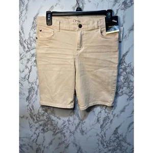 Art Class XL (14) girls Adjustable Waist Denim Shorts Beige - Picture 1 of 7