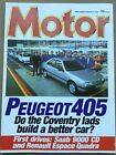 Motor Magazine - 6 February 1988 - Peugeot 405, Nissan Bluebird, Rover 3.5 Coupe