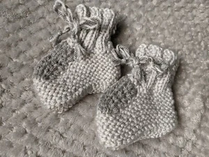 Handmade Crochet Baby Booties - Picture 1 of 3
