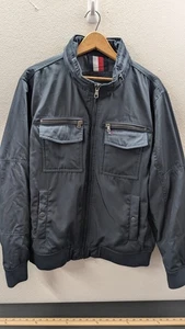 Tommy Hilfiger Bomberjacke Herren Gr. L Wasser- & Windabweisend Blau " - Bild 1 von 16
