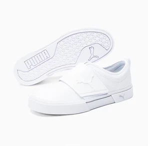 Puma El Rey Ii Logomania SlipOn Herren Weiß Sneaker Freizeitschuhe 384369-03 - Bild 1 von 6