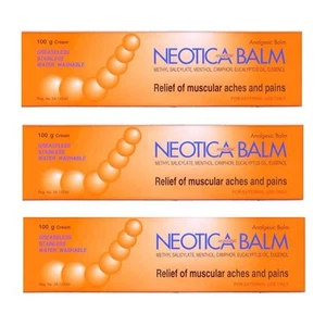 3 x NEOTICA100g Massagecreme Relax Analgetikum Muskel Rub Balsam Schmerzlinderung Krämpfe - Bild 1 von 3