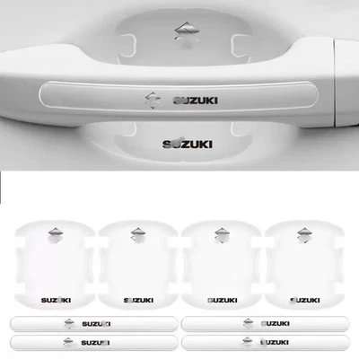 Protector de tazón de manija de puerta de coche transparente de 8 piezas antiarañazos para Suzuki Foto 1 de 4