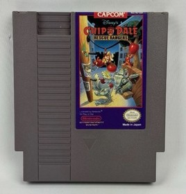 Chip 'n Dale: Rescue Rangers (Nintendo NES) Game Cartridge CLEANED & TESTED
