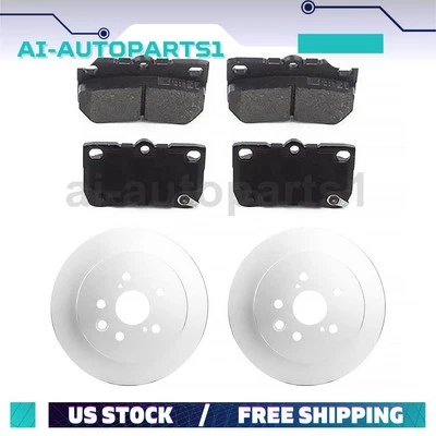 Juego de rotores de freno trasero + pastillas de freno para Lexus GS460 2008 2009 2010 2011 Foto 1 de 4