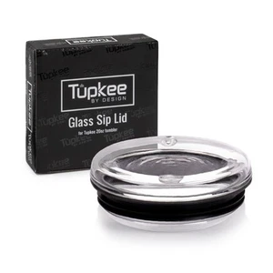 Tupkee Glass Sip Lid Black - Replacement Lid For 20oz Double Wall Glass Tumbler - Picture 1 of 4
