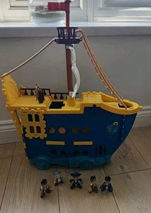 Mattel Jake & Neverland Pirates Captain Hook Boat Disney Mighty Colossus - Picture 1 of 6