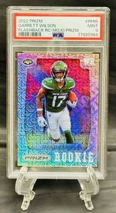 2022 Panini Prizm GARRETT WILSON Rookie Flashback Mojo Jersey Match #17/25 PSA 9 - Picture 1 of 2