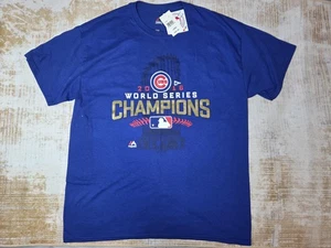Camisa de los Cachorros de Chicago Para Hombres Grande MLB Béisbol 2016 Campeones de la Serie Mundial Majestuosa - Imagen 1 de 8