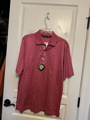 Bobby Jones Island Rosa Rayas Para Hombre Mediano NUEVO CON ETIQUETAS @ $98.50 GRAN REGALO Foto 1 de 4