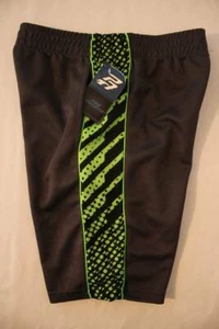 Boys Athletic Shorts Small 6 - 7 Basketball Workout Gym Run Pockets Green Mesh - Picture 1 of 2