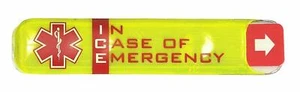 ICE In Case of Emergency contact holder helmet sticker #WSID-01 - Picture 1 of 5