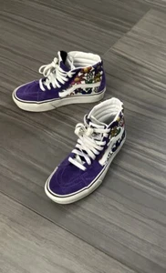 Zapatos VANS SK8-HI Plataforma 2.0 Brillo Margaritas Flores Arco Iris Para Mujer Talla 5.5” - Imagen 1 de 24