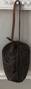 Dan Post Handbag Purse Cowboy Rodeo Western Leather With Handle - Picture 1 of 4
