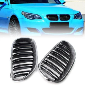 Parrilla delantera de fibra de carbono para BMW E60 E61 serie 5 M5 04-2010 - Imagen 1 de 9