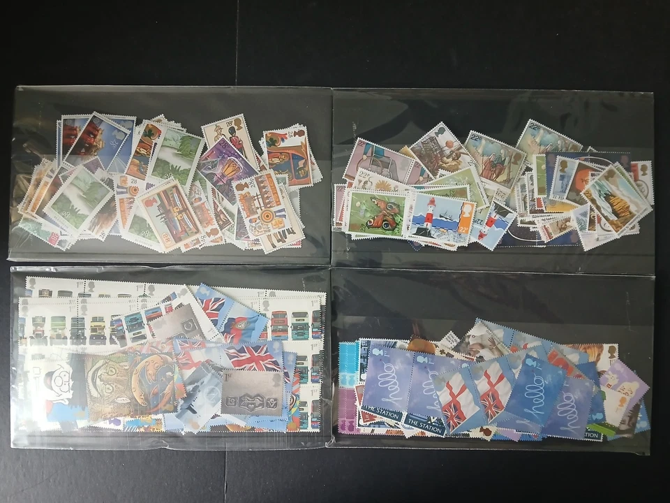 100 2nd Class Small Parcel (2kg) Rate (£3.90) 4 Stamp Combination, New, Genuine. - Image 1 of 2