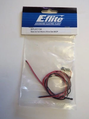 E-flite - MAIN & TAIL MOTRO WIRE SET : BCP - Model # EFLH1134 - Image 1 of 2