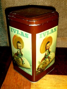 Gino Boccasile, Original Mid Century Italienische Dose, für Ivlas Cacao, RAR!!! - Bild 1 von 10