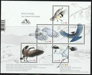 Canada #3117f, Birds of Canada, Souvenir Sheet of 5, Overprint MNH 2018 - Picture 1 of 1