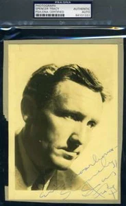 Auténtico autógrafo foto vintage firmado a mano Spencer Tracy PSA ADN certificado 5x7 - Imagen 1 de 1
