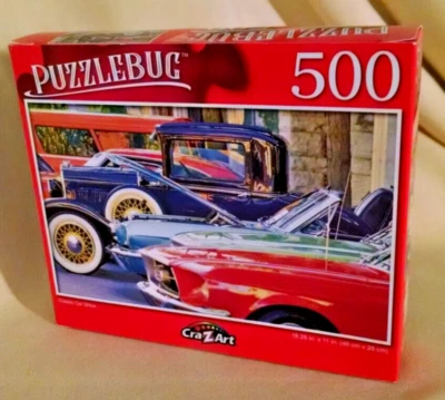 FORD MUSTANG PUZZLE CLASSIC CAR SHOW NEW PUZZLEBUG 500 PC 2021 5520 1920'S 60'S. - Image 1 of 4