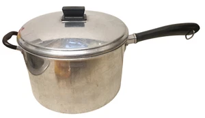 Preciosa cacerola vintage de aluminio de 10" SWAN MARCA 10 pintas ¡BONITO EJEMPLO!! - Imagen 1 de 6