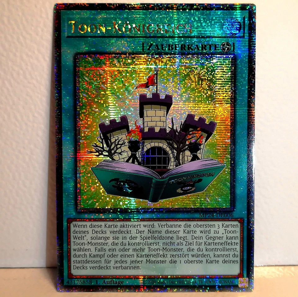 Yugioh Karte Toon-Königreich MP24-DE006 Quarter Century Secret Rare NM  - Bild 1 von 1