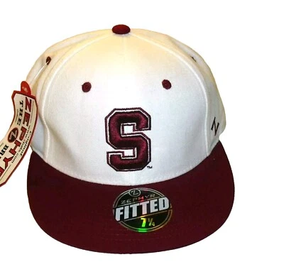 Stanford Cardinal Zephyr Mens White Fitted hat cap sz. 7 1/4 New Ncaa - Image 1 of 4