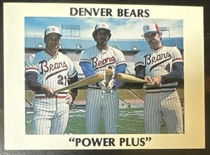 Power Plus Renick 1978 Bubble Up Tieffel & Associates Denver Bears menores raros - Imagen 1 de 2