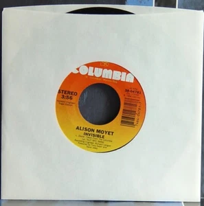 7-INCH: Alison Moyet - Invisible /Hitch Hike 1994 Near Mint Yazoo Pitman Styrene - Picture 1 of 2