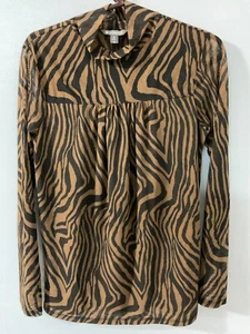 SCHLÜSSEL durchsichtige Bluse mit Tierdruck. - Medium - Bild 1 von 4