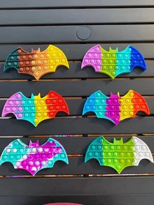 Batman Silicone Fidget Bubble Popper Sensory Stress Relieving Toys  - Image 1 of 2