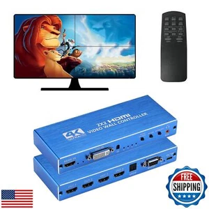 Grozza Video Wall Controller, Processore TV Wall 4K 2X2 con HDMI+DVI+RS232 I - Foto 1 di 5
