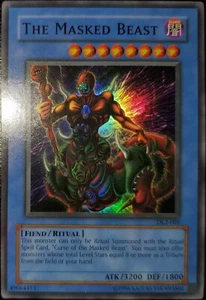 Yugioh 2004 Masked Beast DL2-001 Super Rare Near Mint - Picture 1 of 2