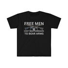 2nd Amendment T-Shirt. "Free Men Don't Need Permission To Bear Arms". Gun rights