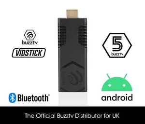 Buzztv Vidstick (ST4000) 4K Ultra HD Android 9 IPTV HDMI Stick - 2GB RAM | 16GB - Picture 1 of 9