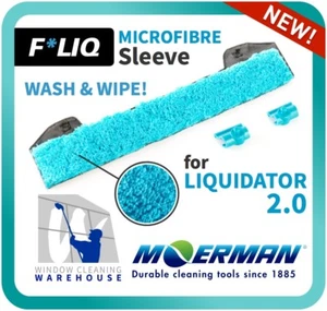 MOERMAN F*LIQ Fliq Microfibre Sleeve Window Cleaning Pad 10" 14" 18" NO HANDLE - Picture 1 of 3