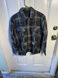 emotionally unavailable Plaid 4 Pocket Shirt Size Small - Picture 1 of 6