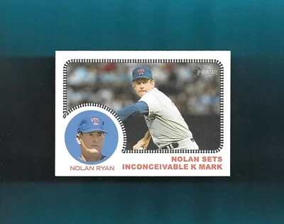 2022 Topps Heritage HIGH NUMBER ALL ABOARD # AA-9 NOLAN RYAN TEXAS SHARP! - Image 1 of 2