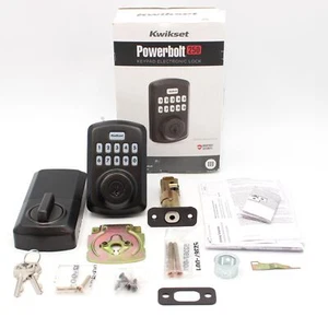Kwikset Powerbolt 250 Keypad Electronic Lock In Black 992500-003 - Picture 1 of 10