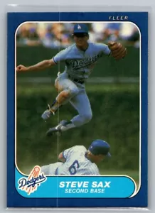 1986 Fleer - Steve Sax #143 - Bild 1 von 2