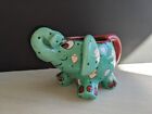 Vintage Signed Ceramic Elephant Cup Mug Planter Bella Casa By Ganz