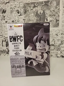 Dragon Ball Z BWFC Goku Milk Son Goku A (versione colore rara) Banpresto scatola aperta - Foto 1 di 8