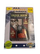 1996 Metallic Impressions Iron Men of Baseball #1022 Lou Gehrig Cal Ripken Jr. 