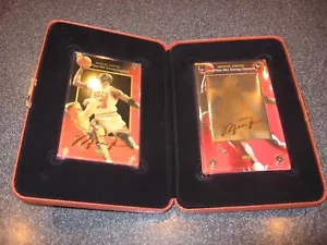 VINTAGE UPPER DECK MICHAEL JORDAN 24K GOLD COLLECTIBLE SIGNATURE SET #1206/1997 - Picture 1 of 1