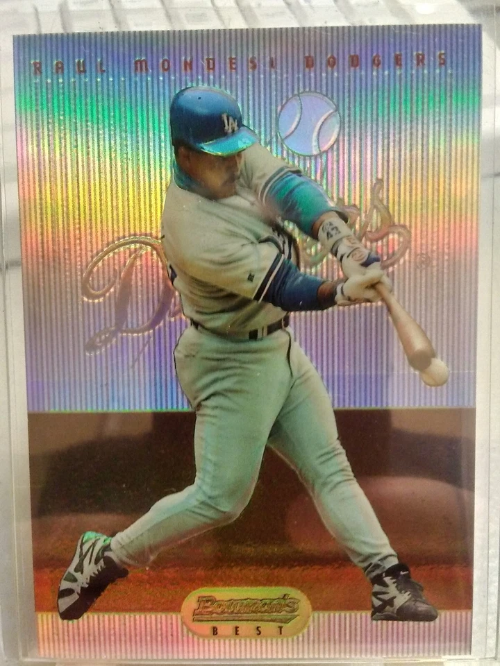 1995 Bowman's Best Refractor #R70 Raul Mondesi -Los Angeles Dodgers- - Imagem 1 de 1