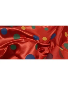 Raso stampato carnevale alto 150 Cm pagliaccio rosso 3305 - Imagen 1 de 2
